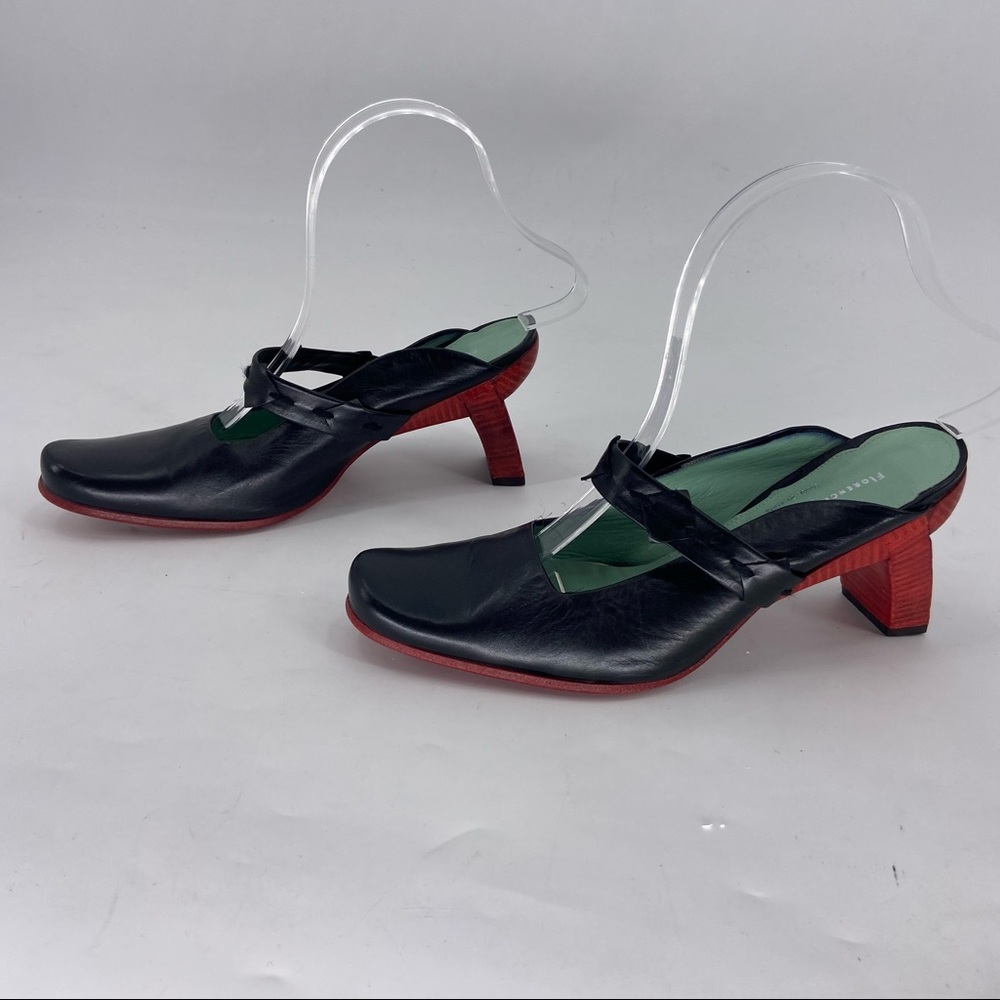 Florence Girardier Red Bottom Mule Mary Jane size 6
